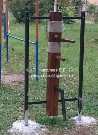 вин чун деревянный манекен для установки на улице  maneken vin chun dlya ulitsy