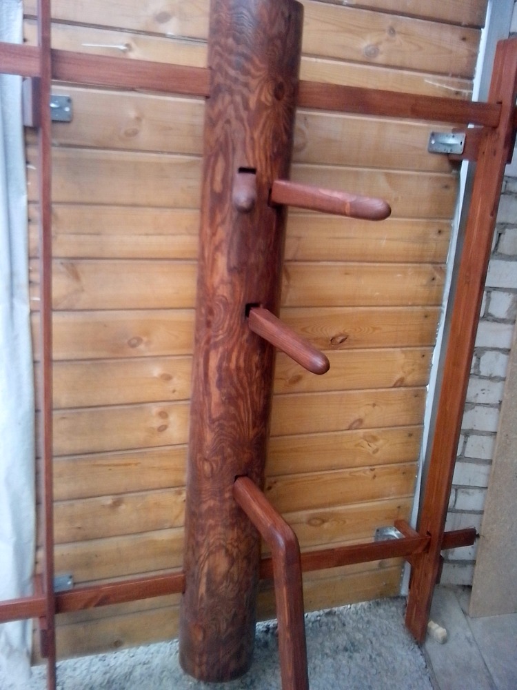 манекен вин чун на раме с креплением к стене maneken vin chun na rame k stene